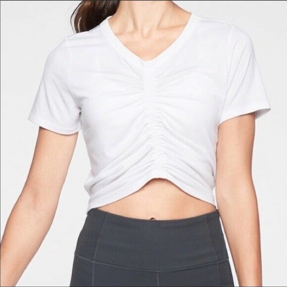 Athleta Encore Cinch Front Tee